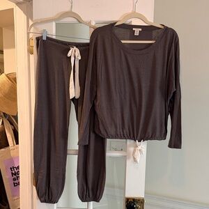 Eberjey Dark Gray Lounge Set